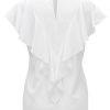 Top with wavy effect with ruffles cut in the bias - Image 3