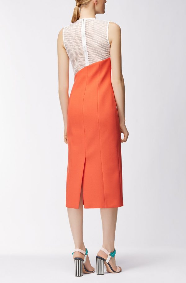 Crepe Midi Sheath Dress - Image 3