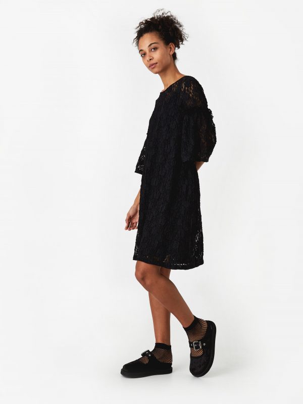 Lace Dress in Black - Image 6