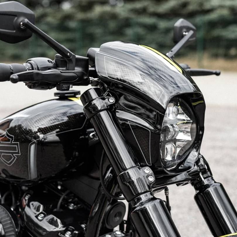 "Aggressor" Series Softail M8 Breakout FXBR FXBRS Headlight Fairing 2018-2024 - Image 3