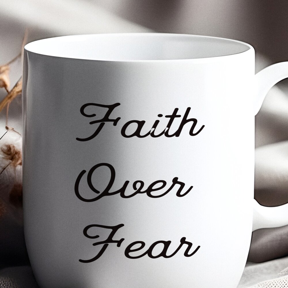 Coffee Mug - Faith Over Fear - Image 2