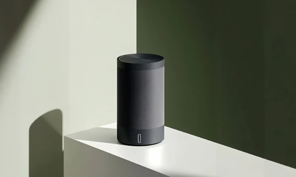 Sleek Speaker on Minimalist Surface
