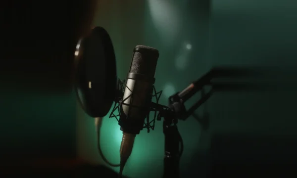 Studio Microphone Close-Up