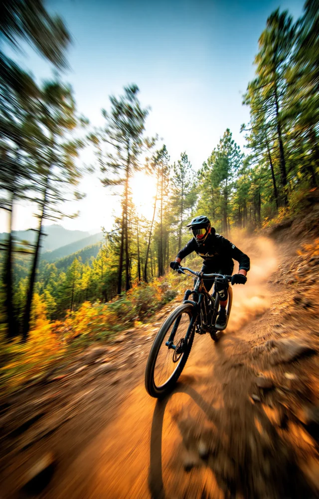 Mountain Biker Action