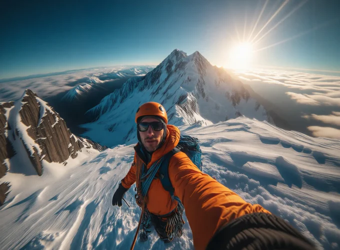 Mountain Climber Selfie