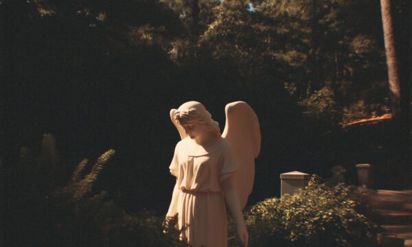 Angel Graveyard Statue in Garden