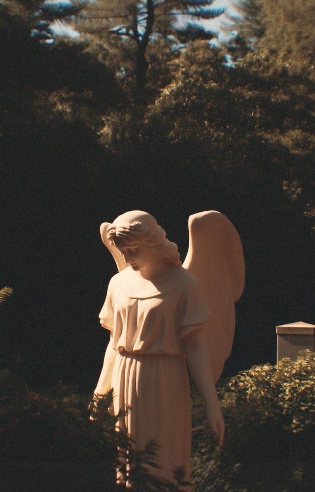 Angel Graveyard Statue in Garden