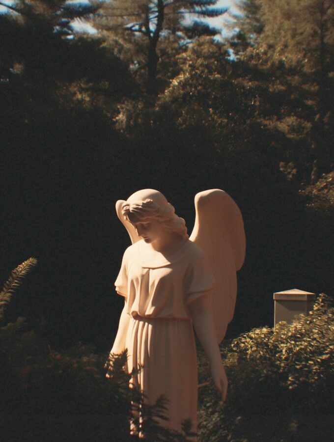 Angel Graveyard Statue in Garden