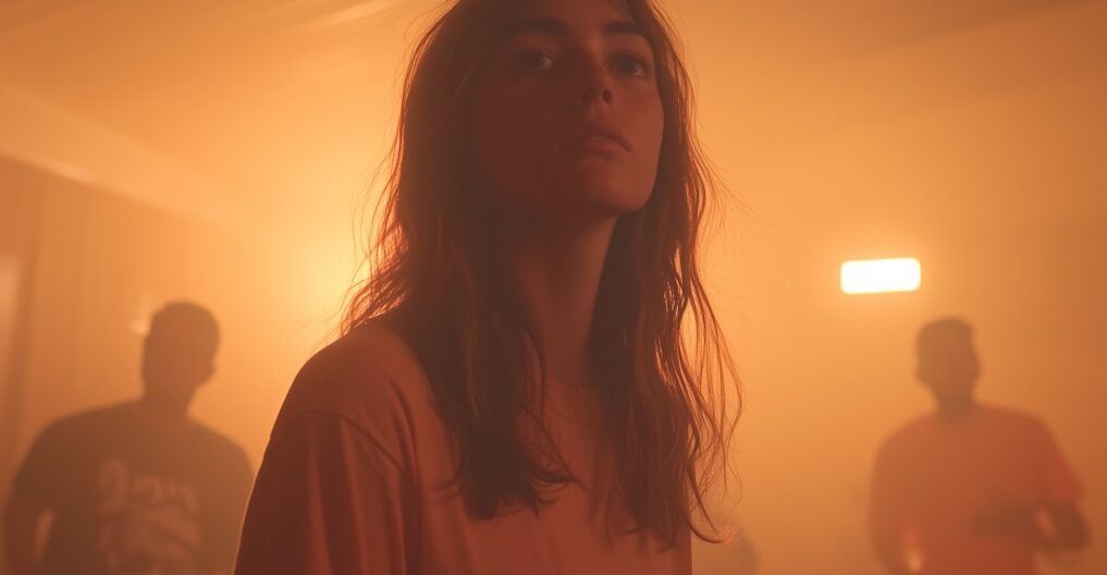 Contemplative Woman in Warm Light