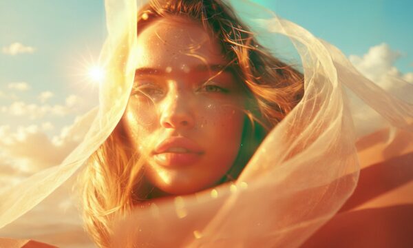 Ethereal Portrait of Young Woman