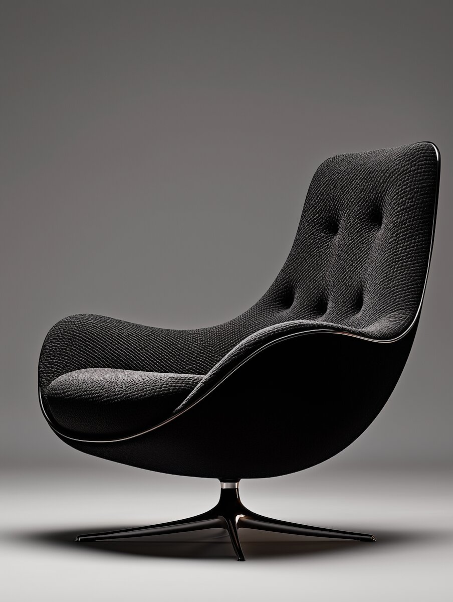 Charcoal Swivel Chair