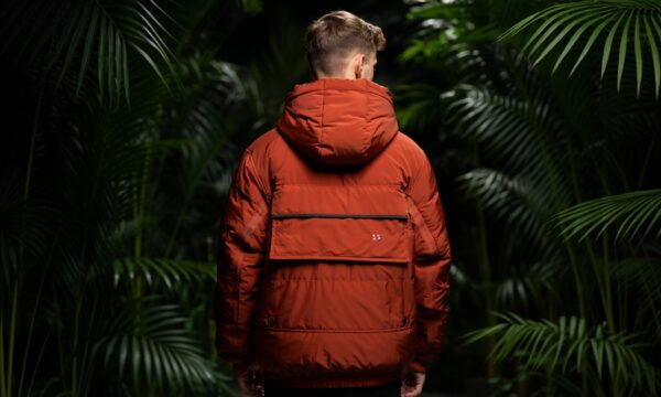 Orange Puffer Jacket