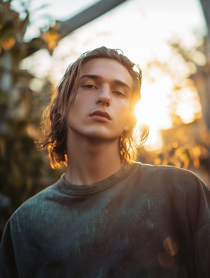 Serene Portrait in Nature