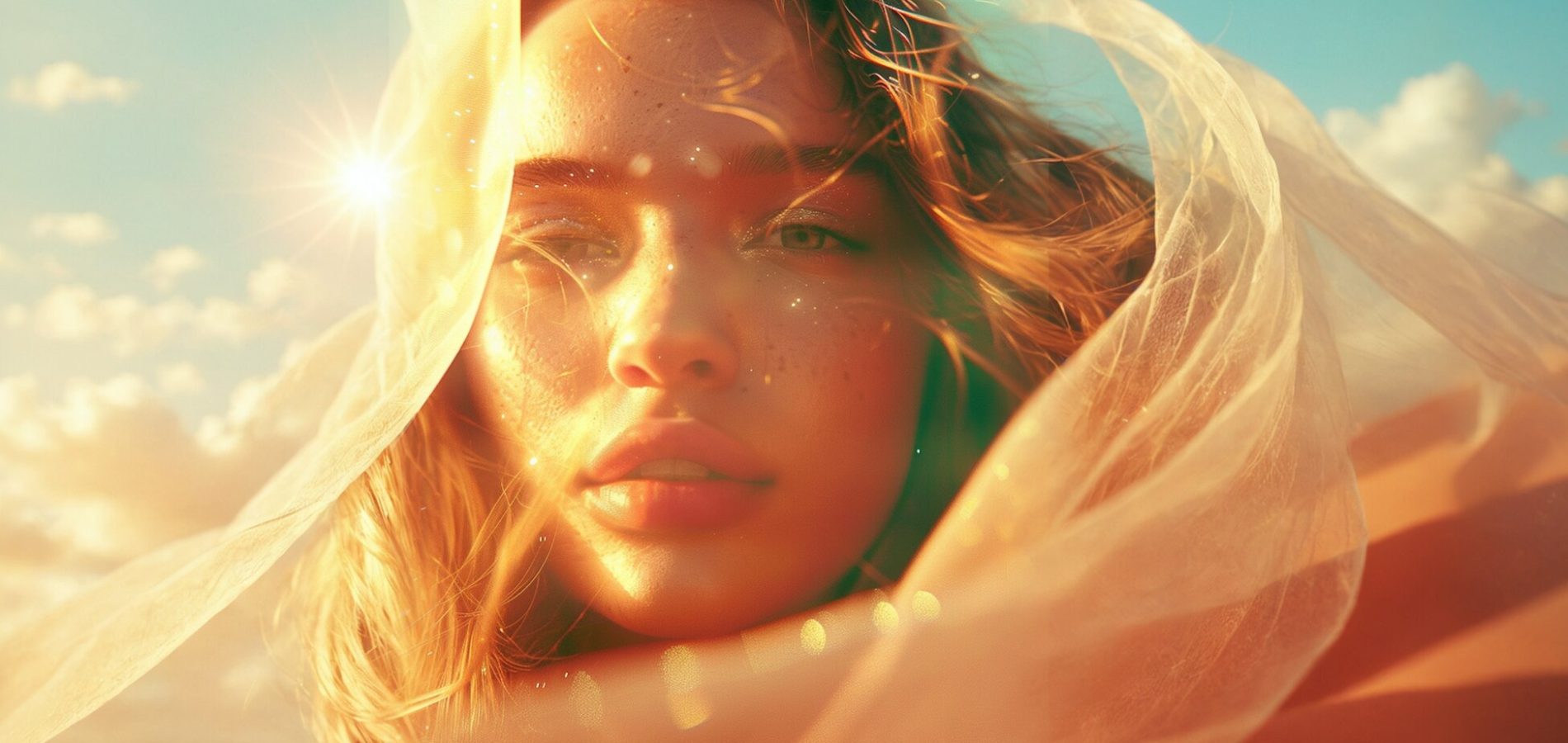 Ethereal Portrait of Young Woman